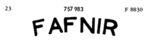 FAFNIR Logo (DPMA, 07.06.1958)