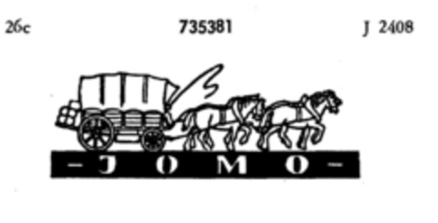 - J O M O - Logo (DPMA, 22.02.1958)