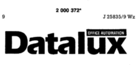Datalux  OFFICE AUTOMATION Logo (DPMA, 08.12.1990)