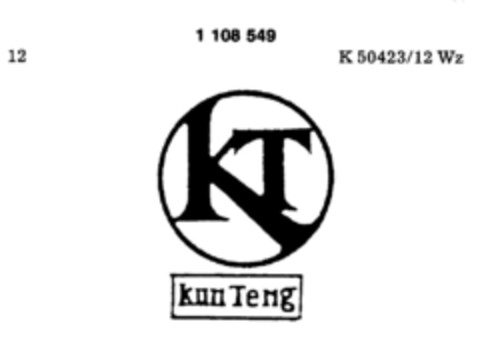 KT Kun Teng Logo (DPMA, 22.10.1986)