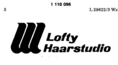Lofty Haarstudio Logo (DPMA, 12/10/1986)