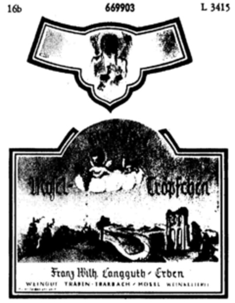 Himmlisches Mosel-Tröpfchen Logo (DPMA, 11/16/1953)