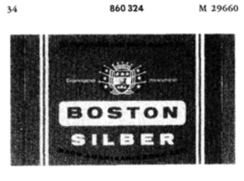 BOSTON SILBER Logo (DPMA, 14.06.1968)