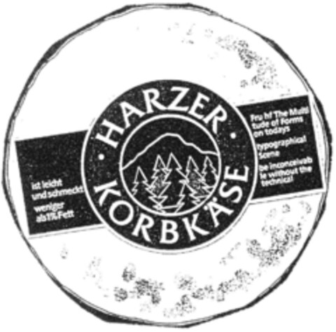 HARZER KORBKÄSE Logo (DPMA, 16.07.1991)