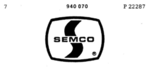 SEMCO Logo (DPMA, 12.07.1974)