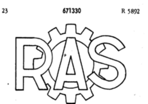 RAS Logo (DPMA, 12.02.1954)