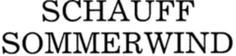 SCHAUFF SOMMERWIND Logo (DPMA, 06.12.1984)