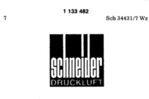 schneider DRUCKLUFT Logo (DPMA, 05/27/1988)