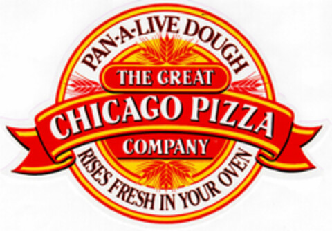 THE GREAT CHICAGO PIZZA COMPANY Logo (DPMA, 11/14/1991)