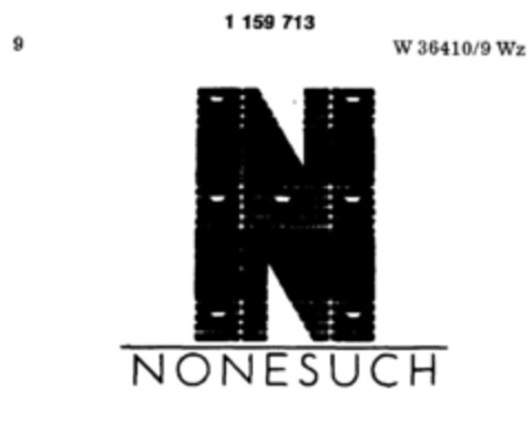 N NONESUCH Logo (DPMA, 02.08.1986)