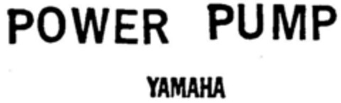 POWER PUMP YAMAHA Logo (DPMA, 23.09.1988)