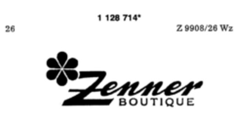 Zenner BOUTIQUE Logo (DPMA, 15.07.1988)