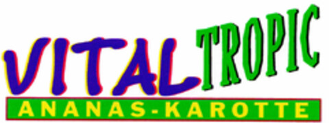 VITALTROPIC ANANAS-KAROTTE Logo (DPMA, 20.10.2000)