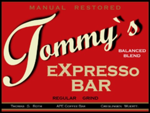 Tommy`s EXPRESSo BAR Logo (DPMA, 31.03.2014)