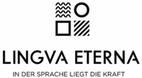 LINGVA ETERNA IN DER SPRACHE LIEGT DIE KRAFT Logo (DPMA, 01.08.2019)