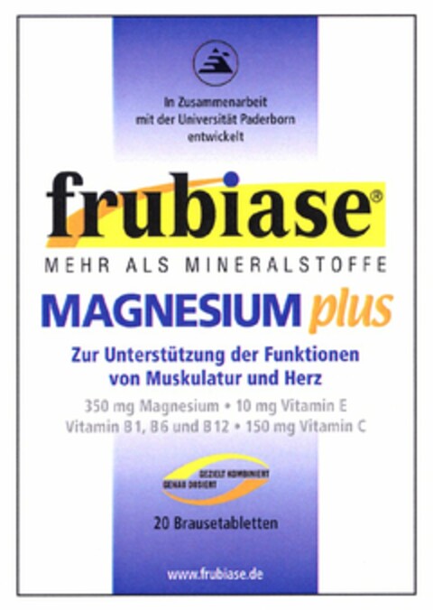 frubiase MAGNESIUM plus Logo (DPMA, 07/10/2006)