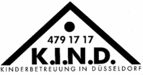 K.I.N.D. KINDERBETREUUNG IN DÜSSELDORF Logo (DPMA, 19.10.1995)