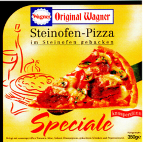 Wagner Original Wagner Steinofen-Pizza Logo (DPMA, 25.11.1996)