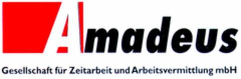 Amadeus Gesellschaft für Zeitarbeit und Arbeitsvermittlung mbH Logo (DPMA, 28.03.1998)