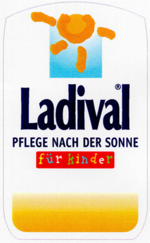 Ladival PFLEGE NACH DER SONNE für Kinder Logo (DPMA, 06.11.1998)