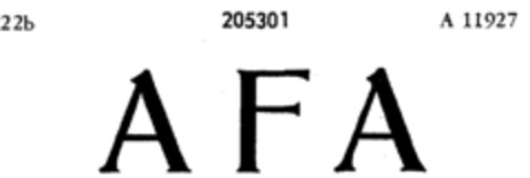 A F A Logo (DPMA, 01/22/1915)