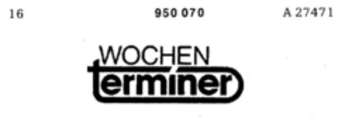 WOCHEN terminer Logo (DPMA, 12.11.1975)