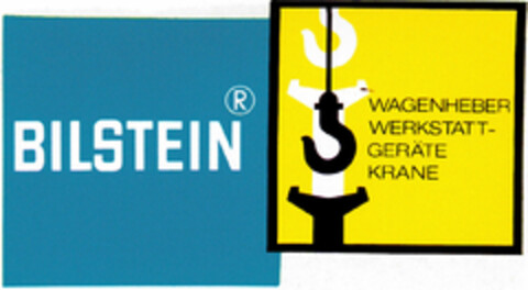 BILSTEIN WAGENHEBER WERKSTATT-GERÄTE KRANE Logo (DPMA, 01.12.1981)