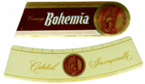 Cerveza Bohemia Calidad Incomparable Logo (DPMA, 12.10.1983)