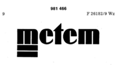 metem Logo (DPMA, 16.10.1975)