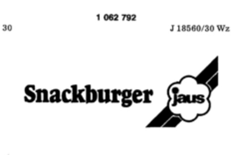Snackburger jaus Logo (DPMA, 30.08.1983)