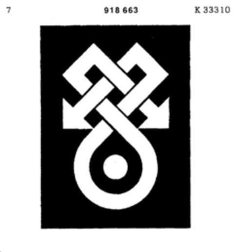 918663 Logo (DPMA, 10.06.1972)