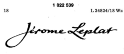 Jérome Leplat Logo (DPMA, 10.03.1981)