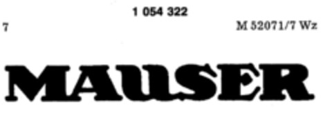 MAUSER Logo (DPMA, 10/13/1982)