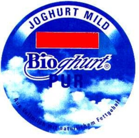 JOGHURT MILD Bioghurt  PUR Aus Vollmilch mit natürlichem Fettgehalt Logo (DPMA, 14.08.1990)