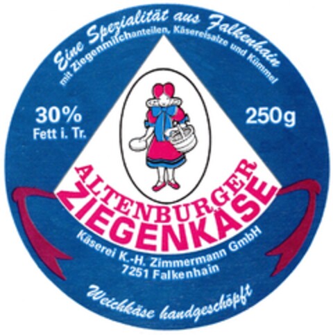 ALTENBURGER ZIEGENKÄSE Logo (DPMA, 08/04/1992)