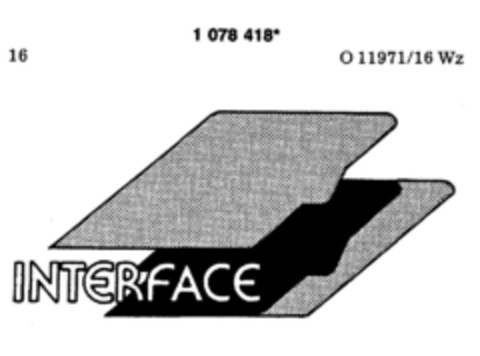 INTERFACE Logo (DPMA, 02/05/1985)