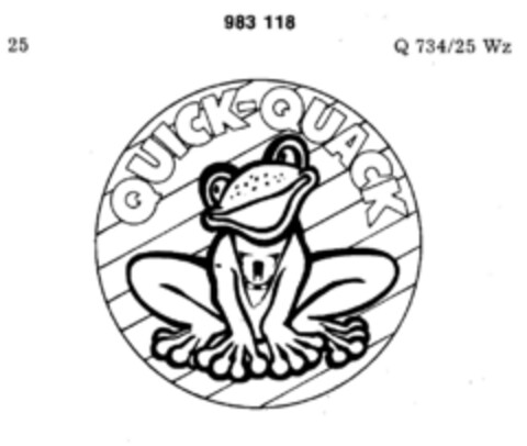 QUICK-QUACK Logo (DPMA, 02/24/1973)