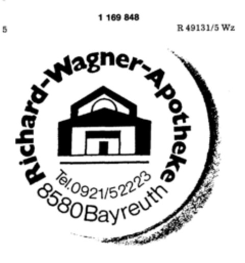 Richard-Wagner-Apotheke 8580 Bayreuth Logo (DPMA, 03/10/1990)