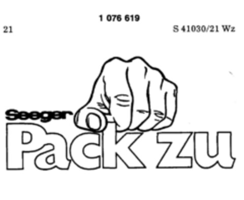 Seeger Pack zu Logo (DPMA, 10/18/1984)