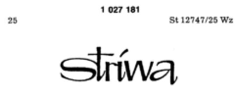 striwa Logo (DPMA, 06/04/1981)