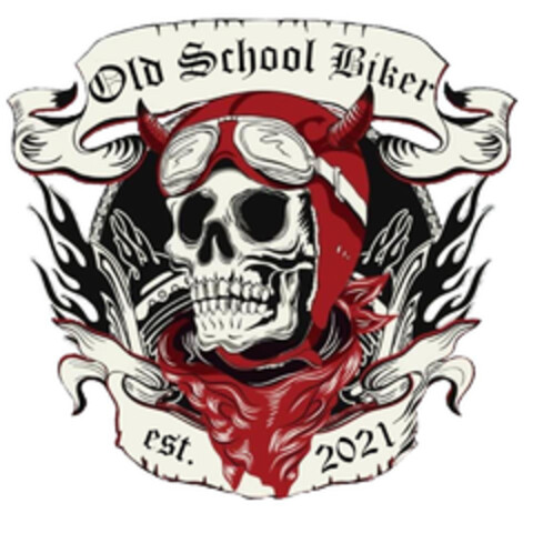 Old School Biker est. 2021 Logo (DPMA, 11.02.2024)