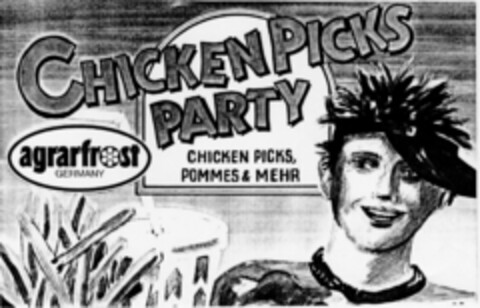 CHICKEN PICKS PARTY Logo (DPMA, 05/28/1990)