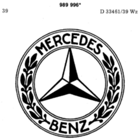 MERCEDES BENZ Logo (DPMA, 02.04.1979)