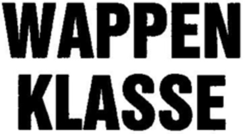 WAPPEN KLASSE Logo (DPMA, 15.04.1986)