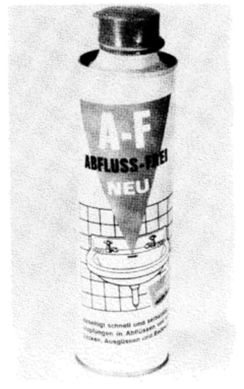 A-F ABFLUSS-FREI NEU Logo (DPMA, 02/18/1964)