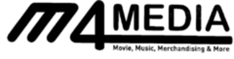 m4 MEDIA Movie, Music, Merchandising & More Logo (DPMA, 02/28/2001)