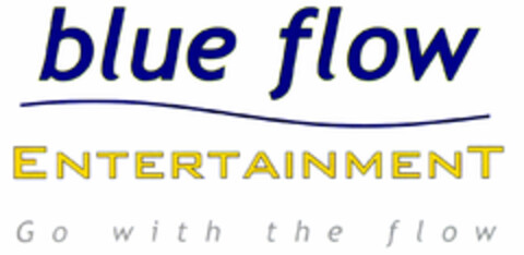 blue flow ENTERTAINMENT Go with the flow Logo (DPMA, 12/07/2001)