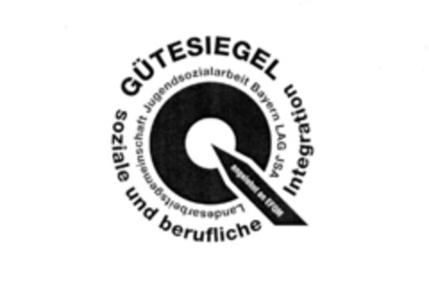 GÜTESIEGEL soziale und berufliche Integration Logo (DPMA, 20.03.2009)