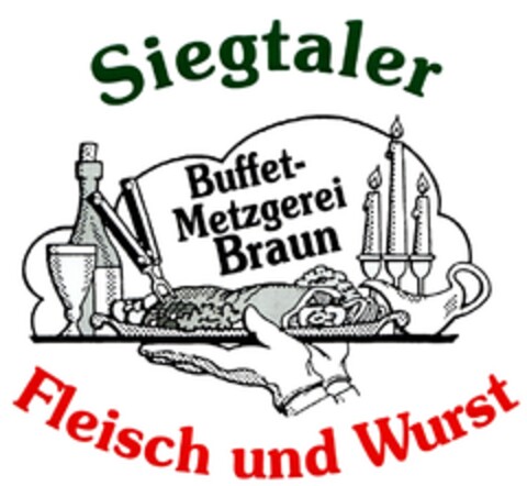 Siegtaler Fleisch und Wurst Buffet-Metzgerei Braun Logo (DPMA, 01.12.2009)