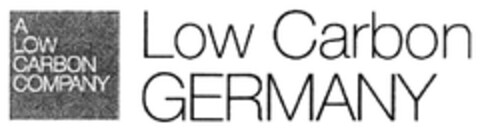 A LOW CARBON COMPANY Low Carbon GERMANY Logo (DPMA, 06.04.2010)